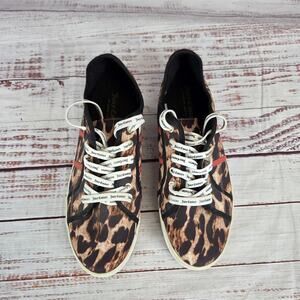 Juicy Couture Shoes Womens Sz 9.5 Animal Print Platform Lace Up Casual Sneakers
